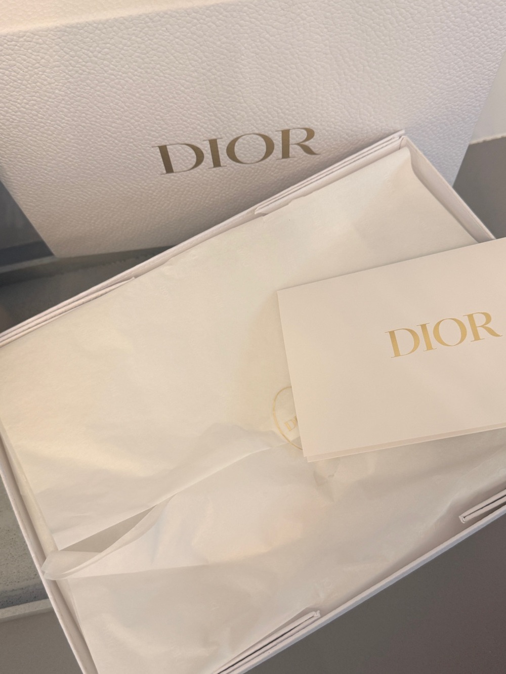 Christian Dior Gift Box Packaging Set Tissue Paper Card Luxury Presentation Box